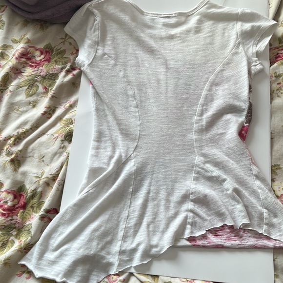 Y2k white and pink shirt for sale. - Picture 3 of 3